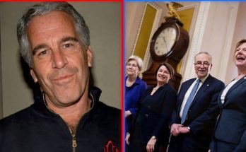 man in black zip-up jacket smiling; group of politicians laughing in formal setting with