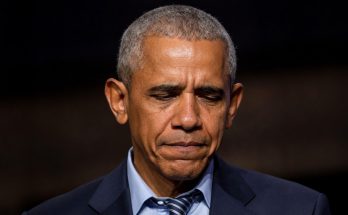 Barack Obama somber portrait
