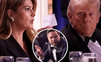 elegant dinner with notable figures discussing Virna card