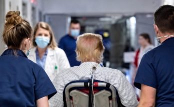 Donald Trump hospitalized on stretcher