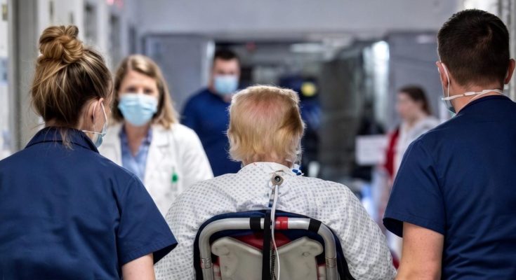 Donald Trump hospitalized on stretcher