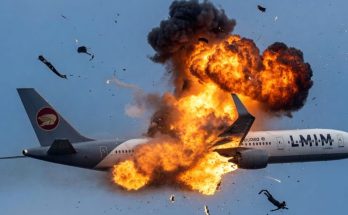 Airplane Mid-Air Explosion