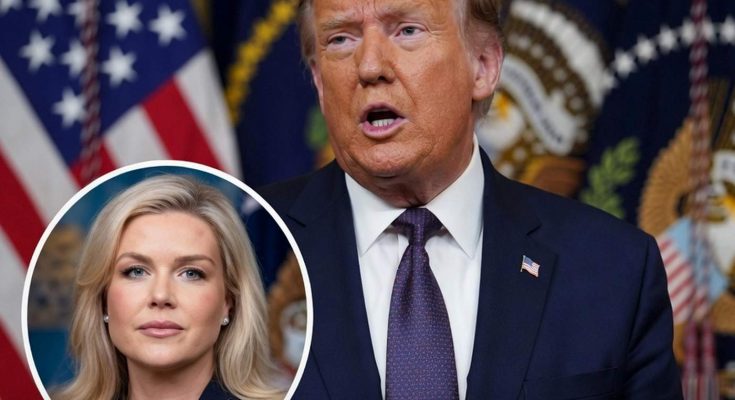 Trump bombshell accusation against Karoline Leavitt