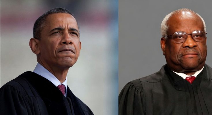 Obama and Justice Clarence Thomas