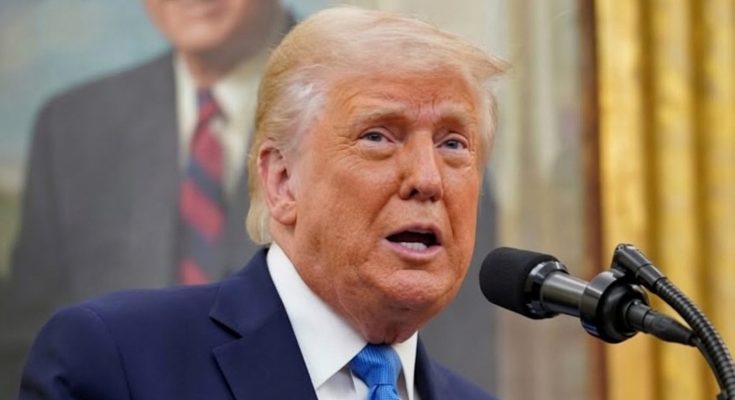 Trump update news with siren emoji