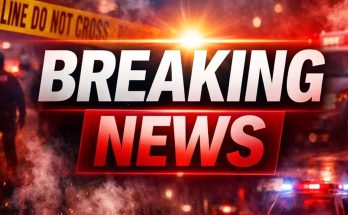 Breaking news police line crime scene