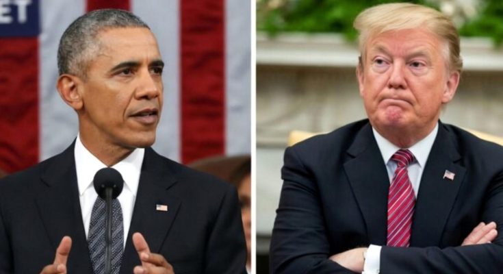 Obama and Trump side by side