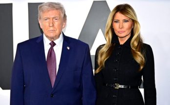 Donald and Melania Trump portrait