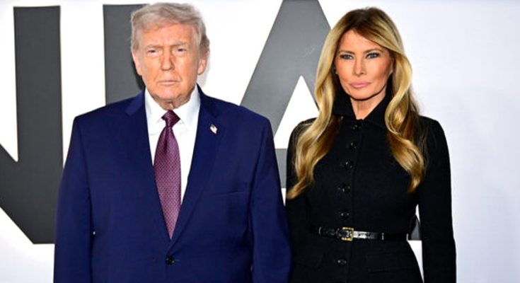 Donald and Melania Trump portrait