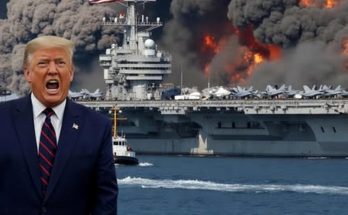 Trump reacts to aircraft carrier explosion